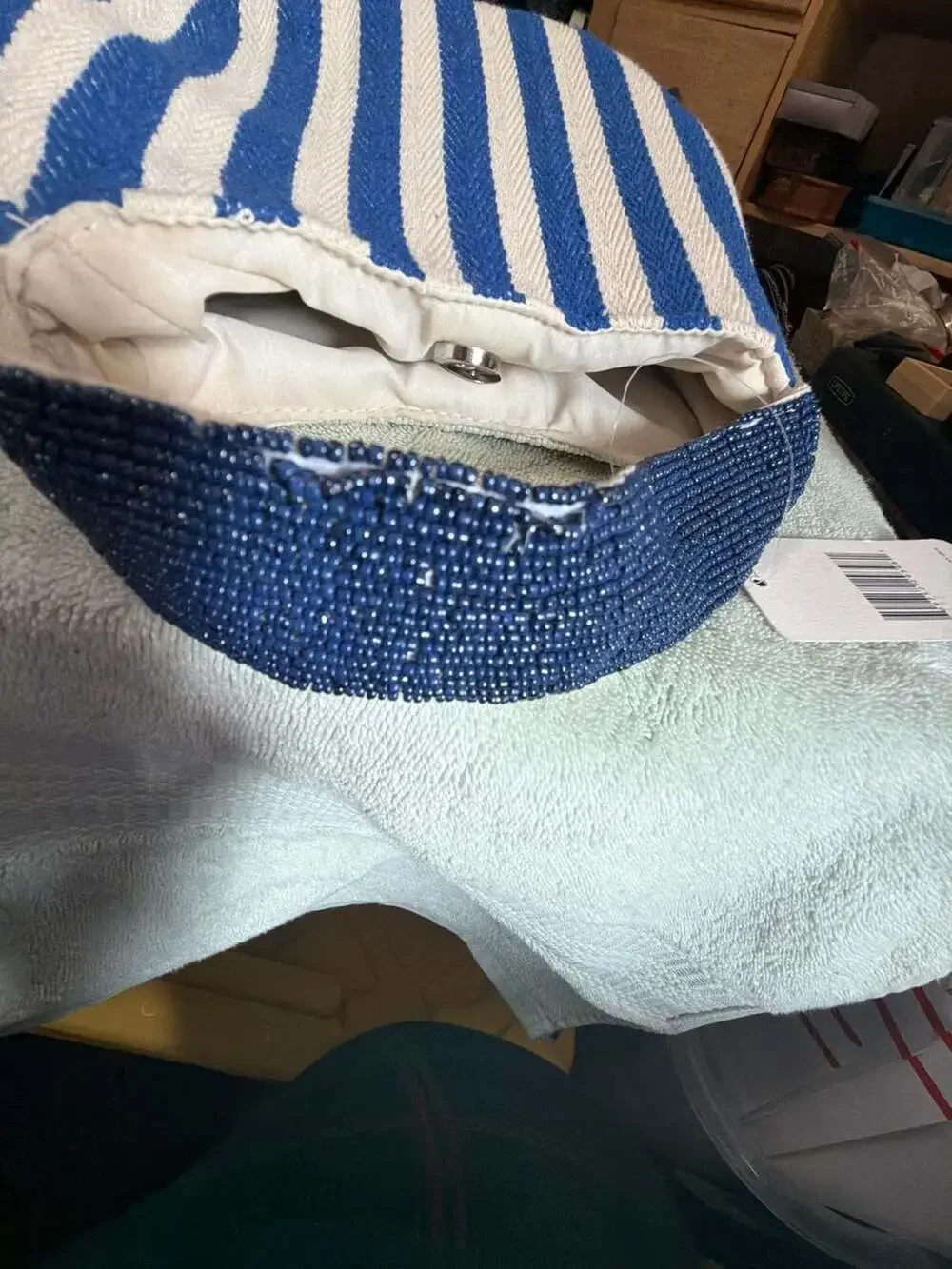NWT Lulus Elba beaded sardine motif Bag